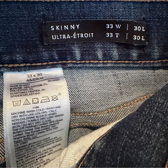 Banana Republic Skinny Fit Jeans – Women’s 33 30L – Dark Wash - Picture 6 of 8